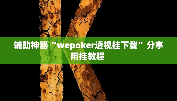 辅助神器“wepoker透视挂下载”分享用挂教程 辅助神器“wepoker透视挂下载”分享用挂教程