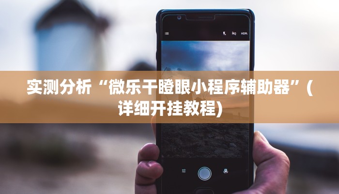 实测分析“微乐干瞪眼小程序辅助器”(详细开挂教程)