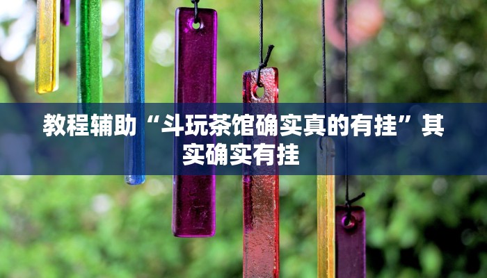 教程辅助“斗玩茶馆确实真的有挂”其实确实有挂 