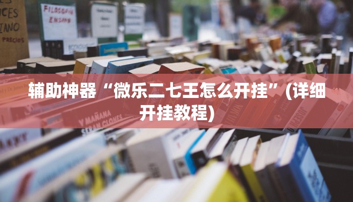 辅助神器“微乐二七王怎么开挂”(详细开挂教程)