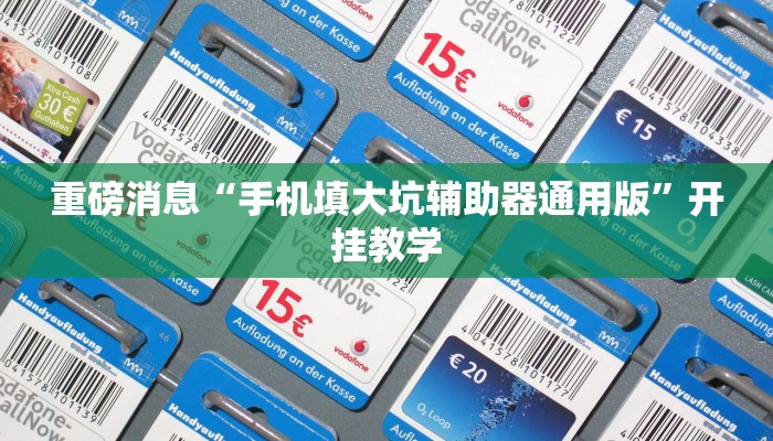 重磅消息“手机填大坑辅助器通用版”开挂教学