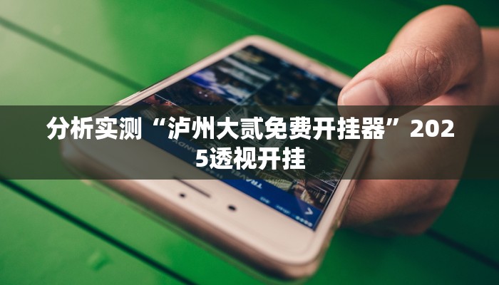 分析实测“泸州大贰免费开挂器”2025透视开挂