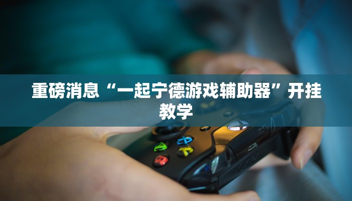 重磅消息“一起宁德游戏辅助器”开挂教学