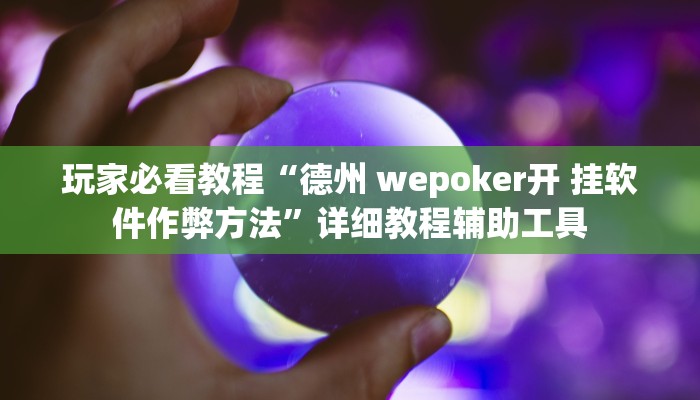 玩家必看教程“德州 wepoker开 挂软件作弊方法”详细教程辅助工具