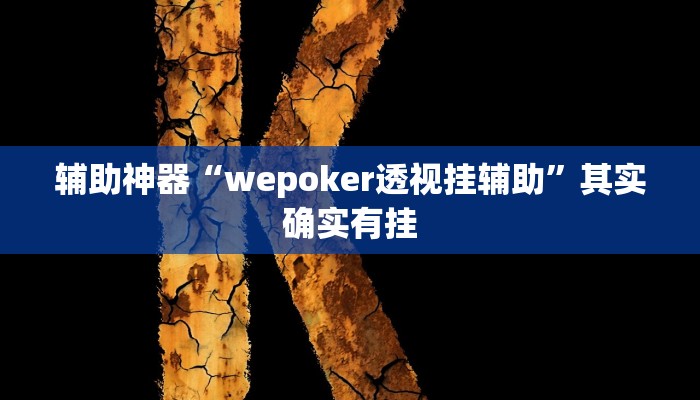 辅助神器“wepoker透视挂辅助”其实确实有挂 辅助神器“wepoker透视挂辅助”其实确实有挂