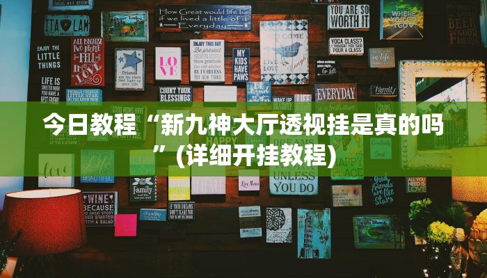 今日教程“新九神大厅透视挂是真的吗”(详细开挂教程)