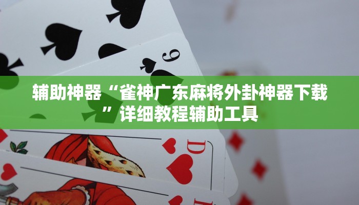 辅助神器“雀神广东麻将外卦神器下载”详细教程辅助工具