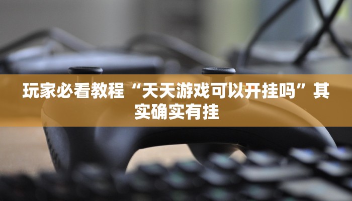 玩家必看教程“天天游戏可以开挂吗”其实确实有挂
