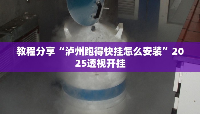 教程分享“泸州跑得快挂怎么安装”2025透视开挂