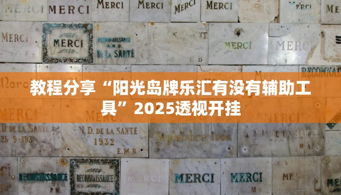 教程分享“阳光岛牌乐汇有没有辅助工具”2025透视开挂