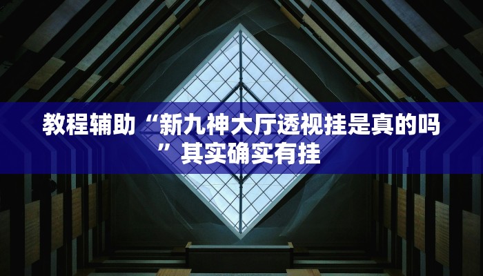 教程辅助“新九神大厅透视挂是真的吗”其实确实有挂 