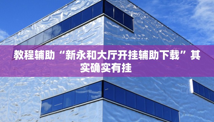 教程辅助“新永和大厅开挂辅助下载”其实确实有挂 